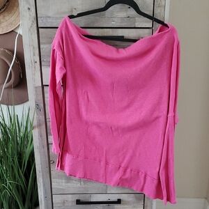 We The Free Vibrant Pink Knit Top
